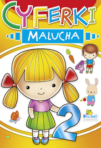 Kolorowanka Cyferki malucha - Dziewczynka