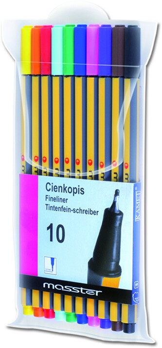 Cienkopis Masster kpl 10 szt