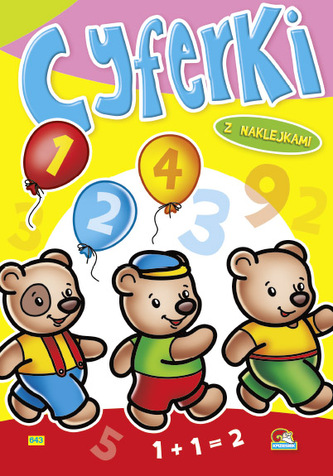 Kolorowanka. Cyferki - Trzy misie (A5, 16 str.)