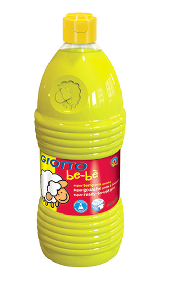Farba tempera Giotto be be 1l żółta 467502