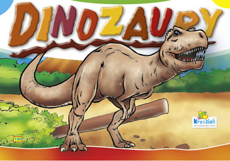 Kolorowanka A5 16 str. mała Dinozaury - brązowy