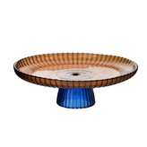 DAZ GLASS Patera 22x7cm brązowa