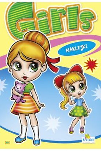 Kolorowanka Girls dziewczynka z kotkiem  (B-5, 16 str.)