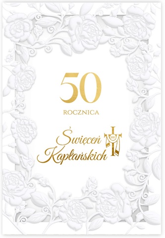 Karnet 50 rocznica święceń kapłańskich LC