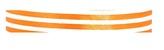 Wstążka materiałowa w linie  pomarańczowa  25mm/22mb