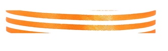 Wstążka materiałowa w linie  pomarańczowa  25mm/22mb