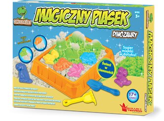 Piasek. Zestaw  świecący piasek dinozaury *