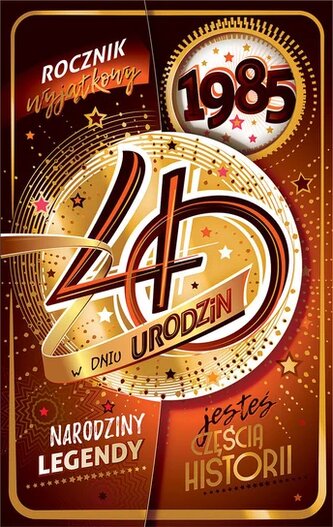 Karnet AB+ 40 Urodziny, rocznik 1985 PS45