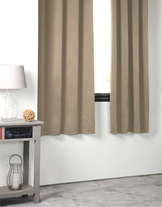 Zatemňovací závěs s řasící páskou "BLACKOUT" 135x180 cm MARIGOT tmavě béžová (cena za 1 kus) MyBestHome