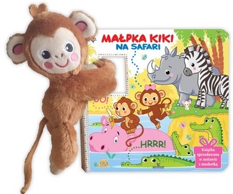 Małpka Kiki na safari \n książka z maskotką