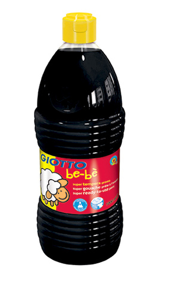 Farba tempera Giotto be be 1l czarna 467524