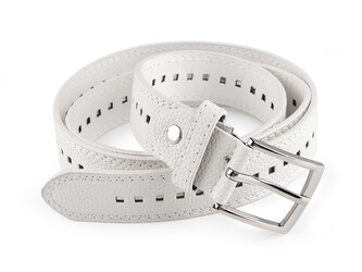 Dámský / dívčí pásek šíře 2,8 cm - 1 ks - 7 bílá