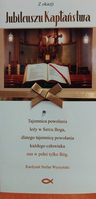 Karnet DL Jubileusz Kapłaństwa