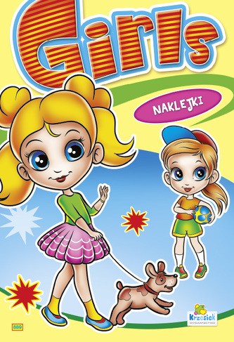 Kolorowanka Girls dziewczynka z pieskiem  (B-5, 16 str.)