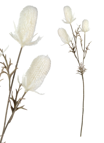 VIRIDIS Kwiat sztuczny Oset gałązka 70cm AW25