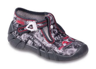 110P235 19 - chlap.bačkůrky na přezku, šedý potisk 110P235_26