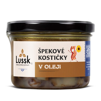 Špekové kostičky v oleji