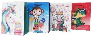 Torebka ozdobna 36x54x30cm szerokie dno mix