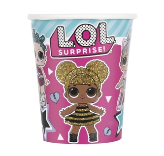 Papírové kelímky LOL Surprise – 266 ml, 8 ks