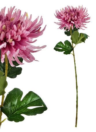 VIRIDIS Kwiat sztuczny Chryzantema gałązka 70cm AW25