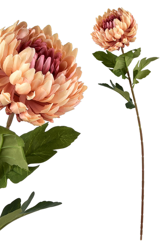 VIRIDIS Kwiat sztuczny Chryzantema gałązka 73cm AW25