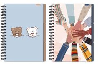 Kołozeszyt B5/96K kratka z mikroperforacją mix