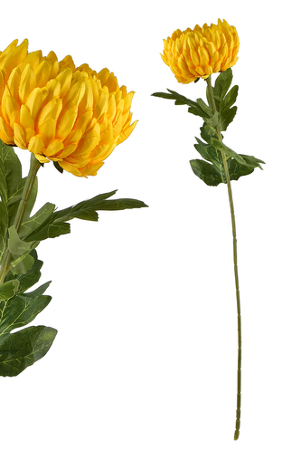 VIRIDIS Kwiat sztuczny Chryzantema gałązka 73cm AW25