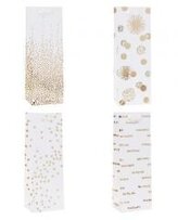 Torebka ozdobna na butelkę 12x35x9cm mix ROZETTE