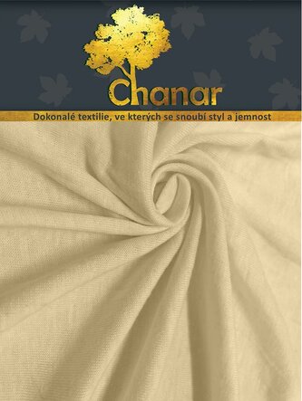 Prostěradlo Jersey Lux 220x200 cm krémová