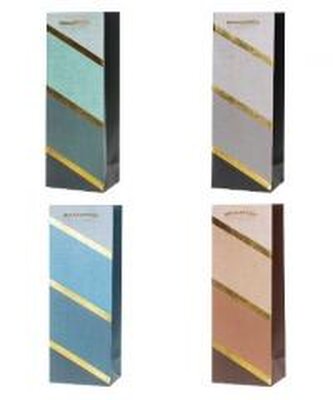 Torebka ozdobna na butelkę 12x36x9cm mix ROZETTE