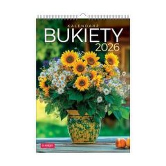 Kalendarz 2026 A3 wieloplanszowy Bukiety