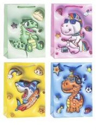 Torebka ozdobna 18x24x8cm dziecięce mix ROZETTE