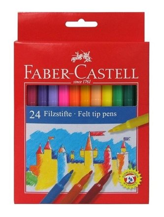 Flamastry Zamek 24 kolory FABER CASTELL