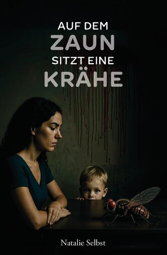 Auf dem Zaun sitzt eine Krähe