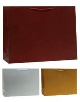 Torebka ozdobna 51x39x19cm szerokie dno mix