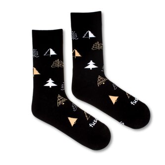 Ponožky Stromek v zimě Černé S (35-38)