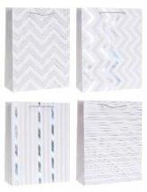 Torebka ozdobna 26x32x10cm hot-stamp mix ROZETTE