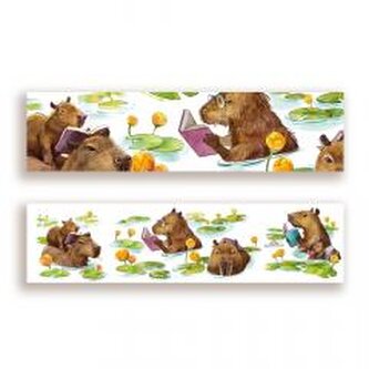 Zakładka kartonowa - Kapibary książkowe