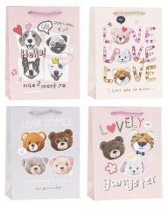 Torebka ozdobna 26x32x10cm dziecięce mix ROZETTE