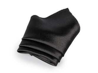 Saténový kapesníček do saka v krabičce - 1 ks - 5 (39) černá