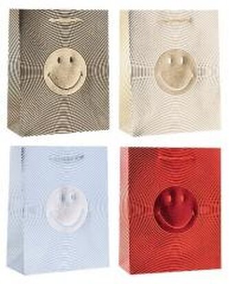 Torebka ozdobna 18x23x8cm hot-stamp mix ROZETTE