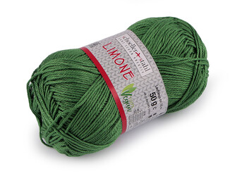 Bavlněná pletací příze Limone 50 g - 1 ks - 38 (205) zelená trávová