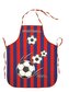 Dětská zástěra, Fotbal, červeno-modrá