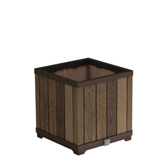 Květináč Keter Deco Square walnut Květináč Keter Deco Square walnut