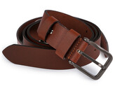 Pánský kožený pásek z buvolí kůže šíře 4 cm - 1 ks - 1 hnědá