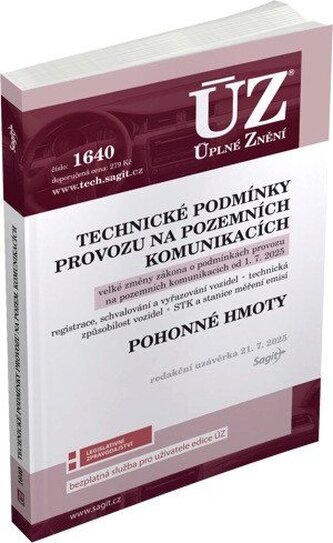 ÚZ 1640 Technické podmínky provozu