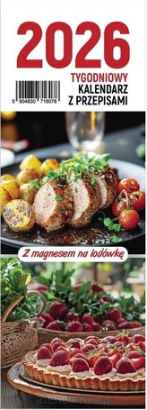 Poradnik z przepisami z magnesem na lodówkę 2026