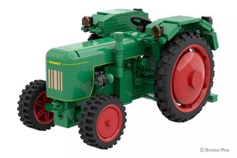 BRIXIES Plus 222.703 – Fendt Dieselross F28 Classic Club Collection (historický traktor, 1:17, 326 dílků)