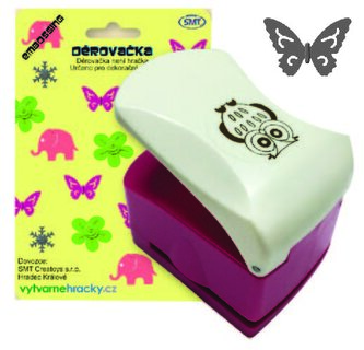 Děrovačka s embosing efektem - motýl