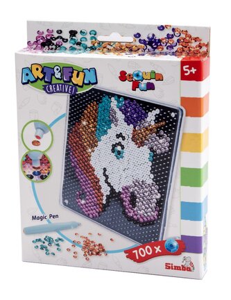 A&F Obrázek z flitrů Jednorožec